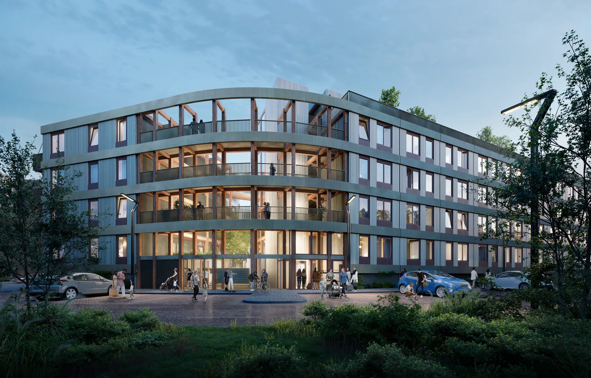 Render of Xylino, 103 homes in LVL modules
